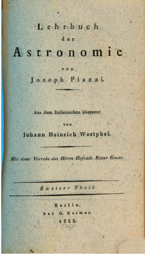 Lehrbuch der Astronomie