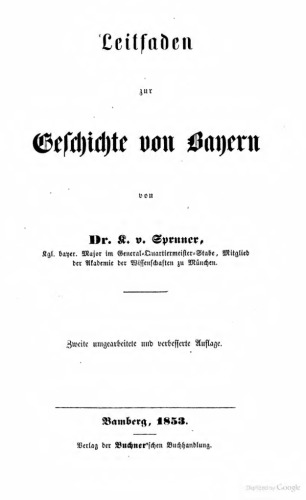 Leitfaden zur Geschichte von Bayern