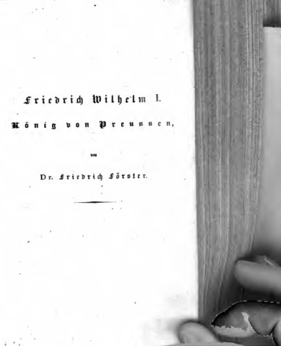 Friedrich Wilhelm I. König von Preussen