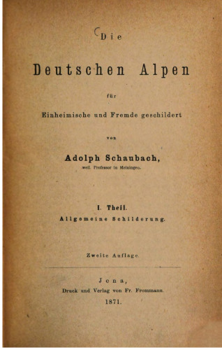 Allgemeine Schilderung