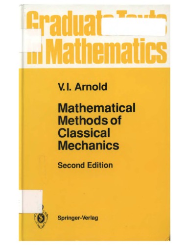 Mathematical Methods of Classical Mechanics