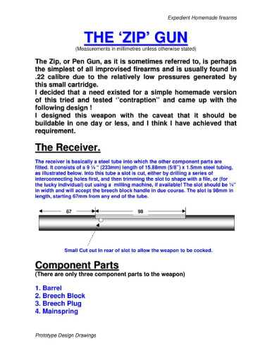 Expedient Homemade Firearms: The Zip Gun
