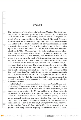 Kierkegaard Studies Yearbook 2005