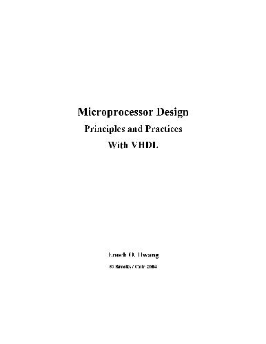 Microprocessor Design with VHDL