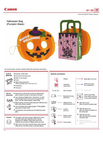 Halloween Bag (Pumpkin Mask)