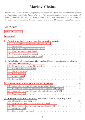 Markov Chains