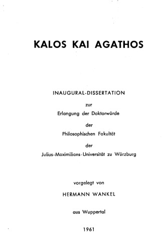Kalos kai agathos