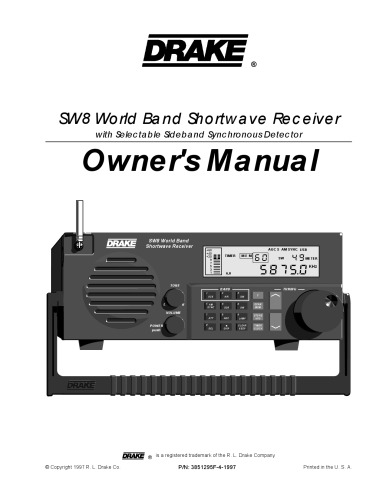 Drake SW8 World-band Shortwave Receiver