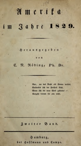 Amerika im Jahre 1829
