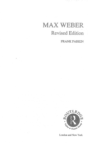Max Weber, revised edition