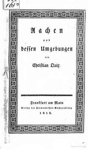 Aachen und dessen Umgebungen
