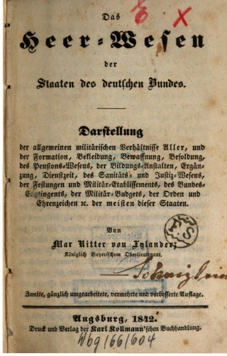 Das Heerwesen der Staaten des Deutschen Bundes