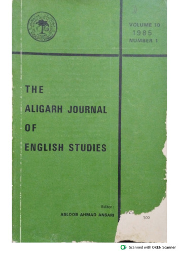 The Aligarh Journal of English Studies
