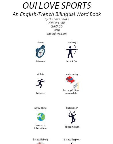 Oui Love Sports: An English/French Bilingual Word Book