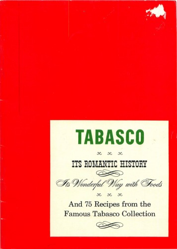 Tabasco, Its Romantic History