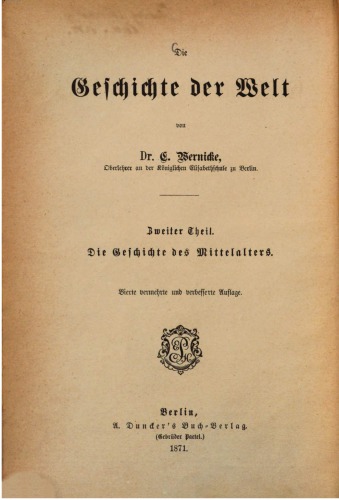 Die Geschichte des Mittelters