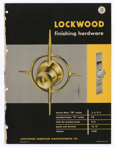 Lockwood Finishing Hardware Catalog 19E