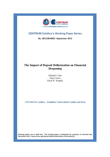 The Impact of Deposit Dollarization on Financial Deepening
