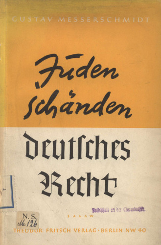 Juden schaenden deutsches Recht