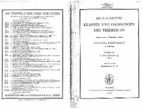 Klassen und Ordnungen des tier-reichs