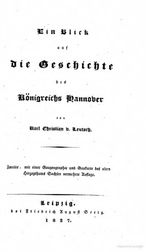 Ein Blick auf die Geschichte des Königreichs Hannover