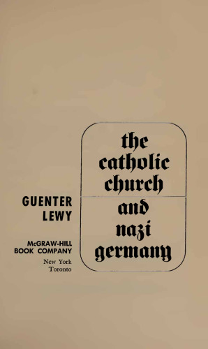 The Catholic Church and Nazi Germany