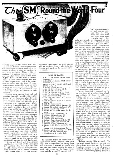 Silver-Marshall Round-The-World Four Radio Receiver
