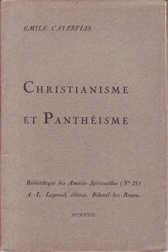 Christianisme Et Panthéisme
