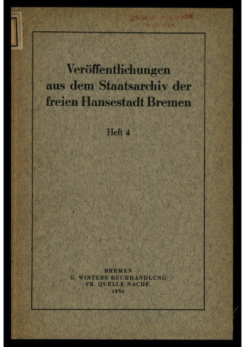 Die Zünfte Bremens im Mittelalter
