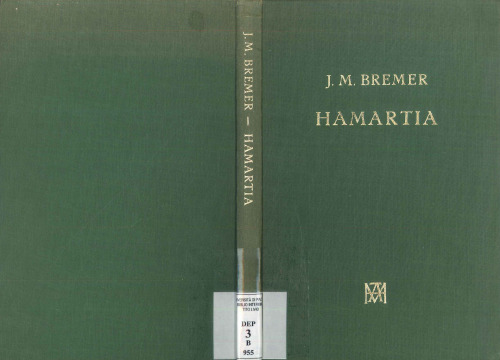 Hamartia. Tragic Error in Poetics of Aristotle and in Greek Tragedy