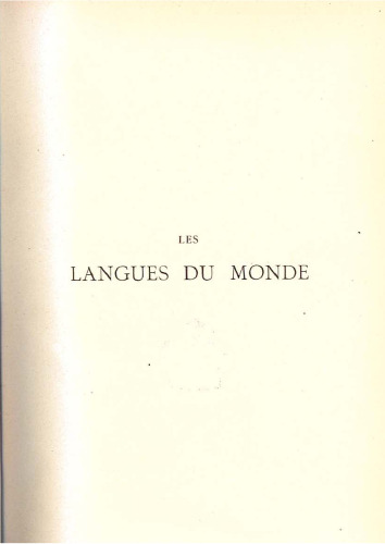 Les langues du monde