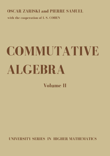 Commutative Algebra