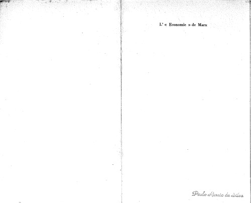 L'economie de Marx, histoire d'un échec