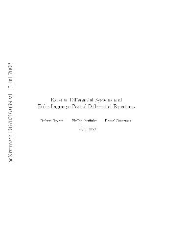 Exterior differential systems and Euler-Lagrange PDEs