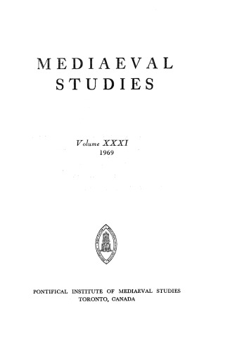Mediaeval Studies