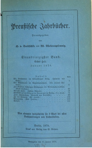 Preußische Jahrbücher