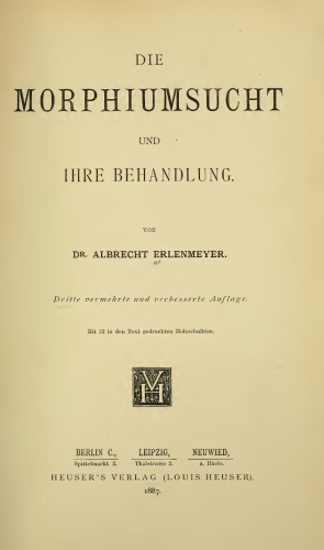 Die Morphiumsucht und ihre Behandlung
