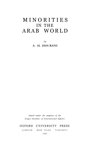 Minorities in Arab World