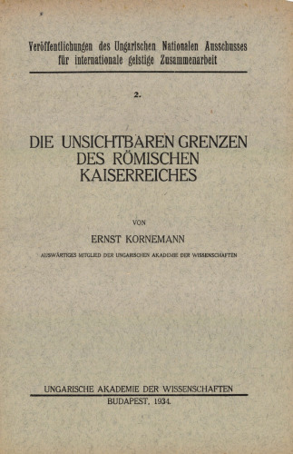 Die unsichtbaren Grenzen des römischen Kaiserreiches
