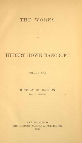 History of Oregon