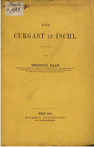 Der Curgast [Kurgast] in Ischl