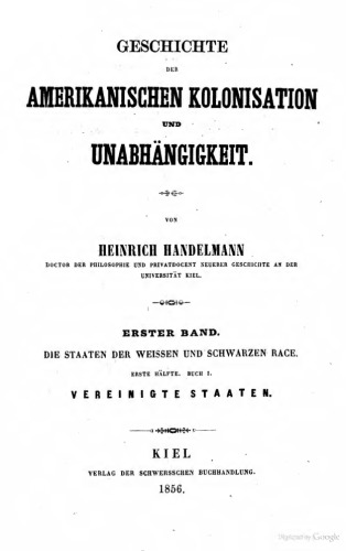 Geschichte der amerikanischen Kolonisation und Unabhängigkeit