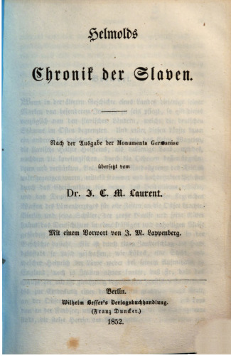 Chronik der Slaven