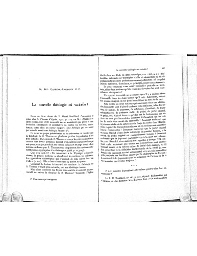 7 Angelicum articles refuting the Nouvelle Théologie