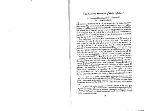 The Monetary Dynamics of Hyperinflation