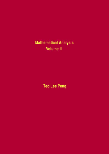 Mathematical Analysis. Volume II