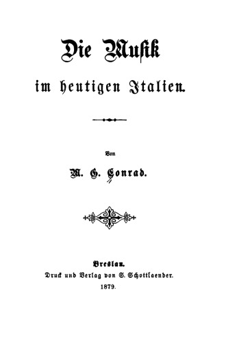 Die Musik im heutigen Italien