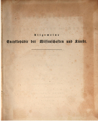 Allgemeine Encyclopädie der Wissenschaften und Künste in alphabetischer Folge / Dominus bis Drury