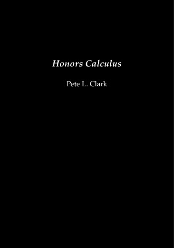 Honors Calculus