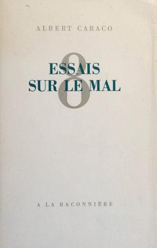 Huit essais sur le mal